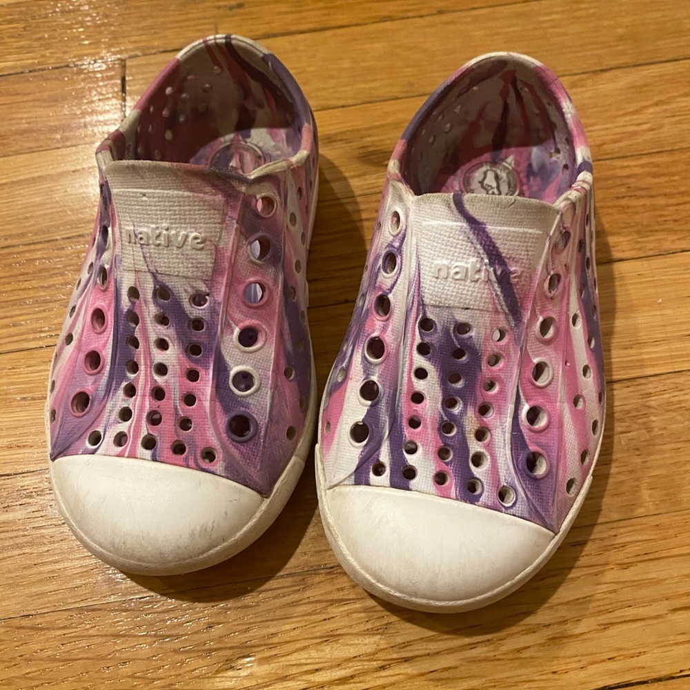 Native kids toddler marbled shoes 6